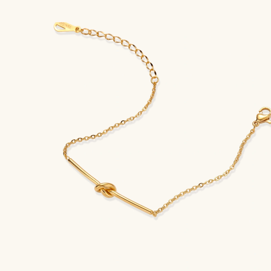 Twisted Knot Bar Bracelet